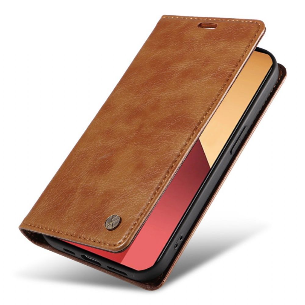 Folio-hoesje Voor Xiaomi Redmi Note 13 Pro 4g Vintage Yikatu