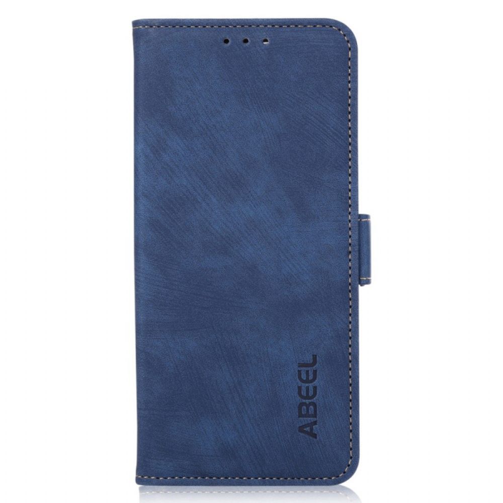 Folio-hoesje Xiaomi Redmi Note 13 Pro 4g Abeel Vintage Lederen Stijl