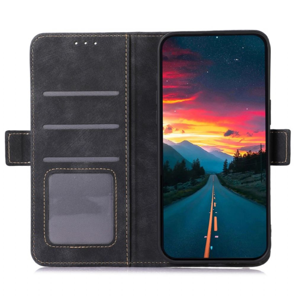 Folio-hoesje Xiaomi Redmi Note 13 Pro 4g Abeel Vintage Lederen Stijl