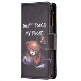 Folio-hoesje Xiaomi Redmi Note 13 Pro 4g Telefoonhoesje Dangerous Bear Portemonnee Met Riempje