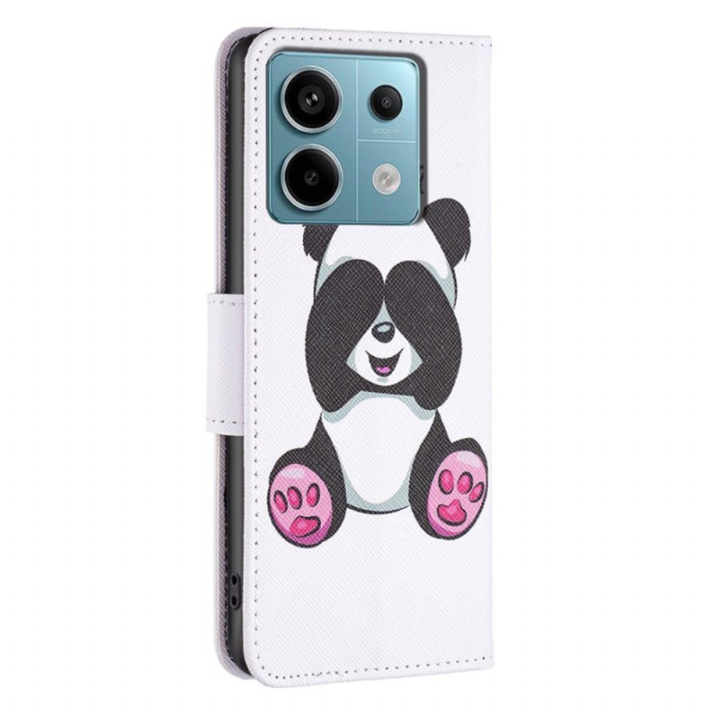 Folio-hoesje Xiaomi Redmi Note 13 Pro 4g Telefoonhoesje Pandapatroon