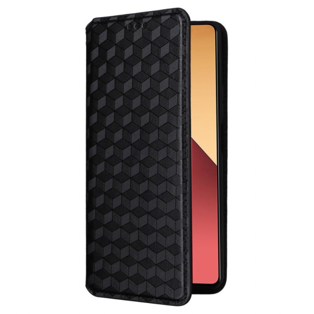 Folio-hoesje Xiaomi Redmi Note 13 Pro 4g Telefoonhoesje Ruitpatroon