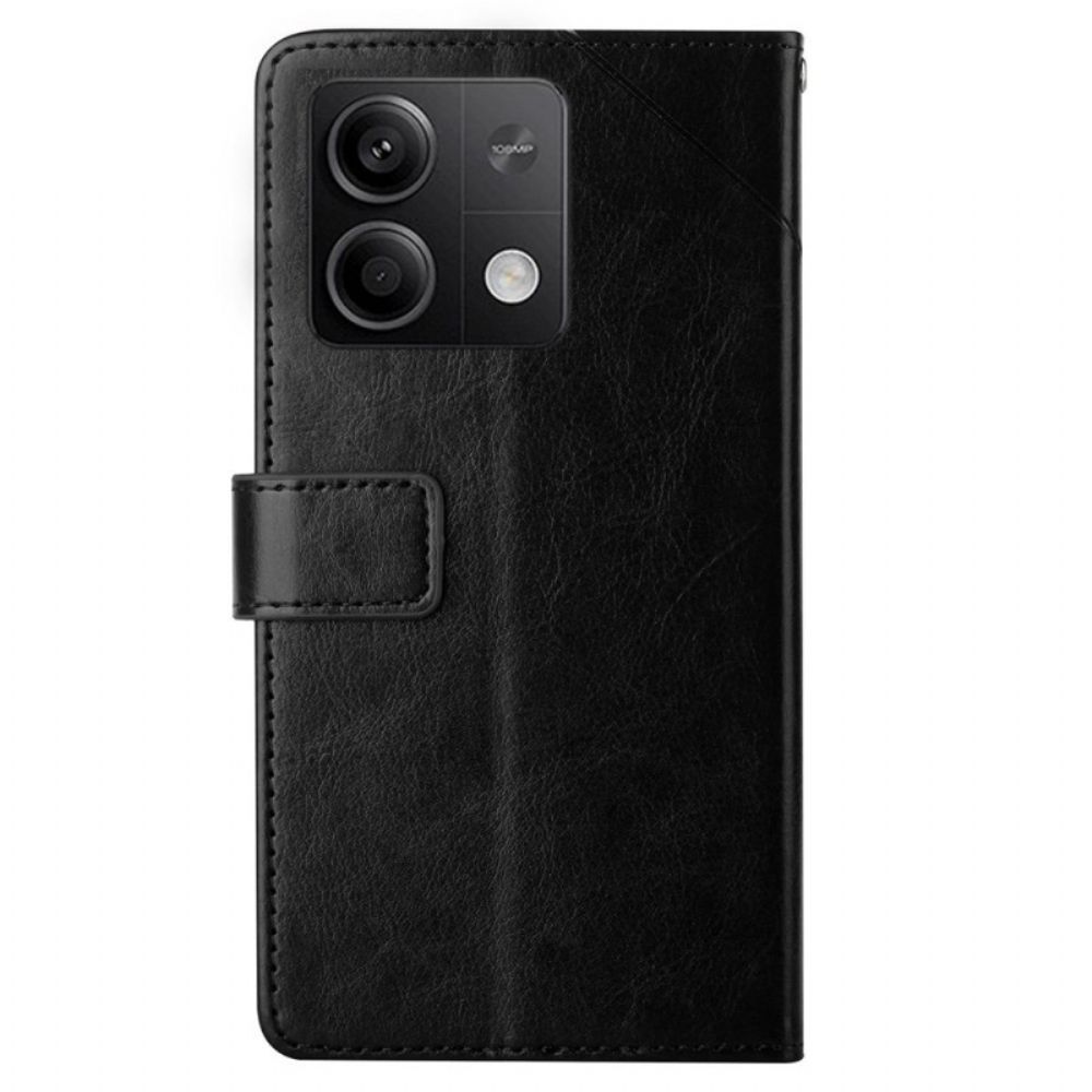 Folio-hoesje Xiaomi Redmi Note 13 Pro 4g Telefoonhoesje Y-riemontwerp