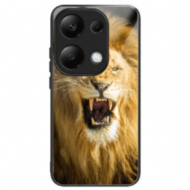 Hoesje Voor Xiaomi Redmi Note 13 Pro 4g Leeuw Gehard Glas