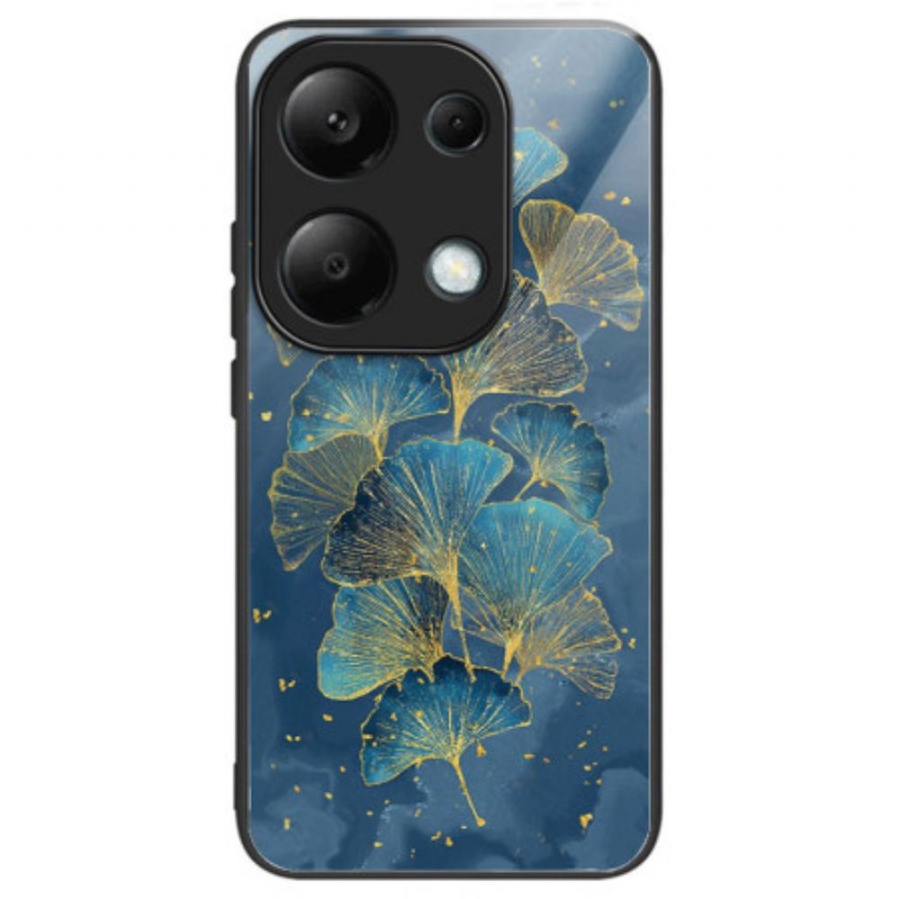 Hoesje Xiaomi Redmi Note 13 Pro 4g Bloemen Gehard Glas