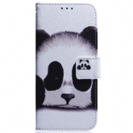 Leren Hoesje Voor Xiaomi Redmi Note 13 Pro 4g Panda