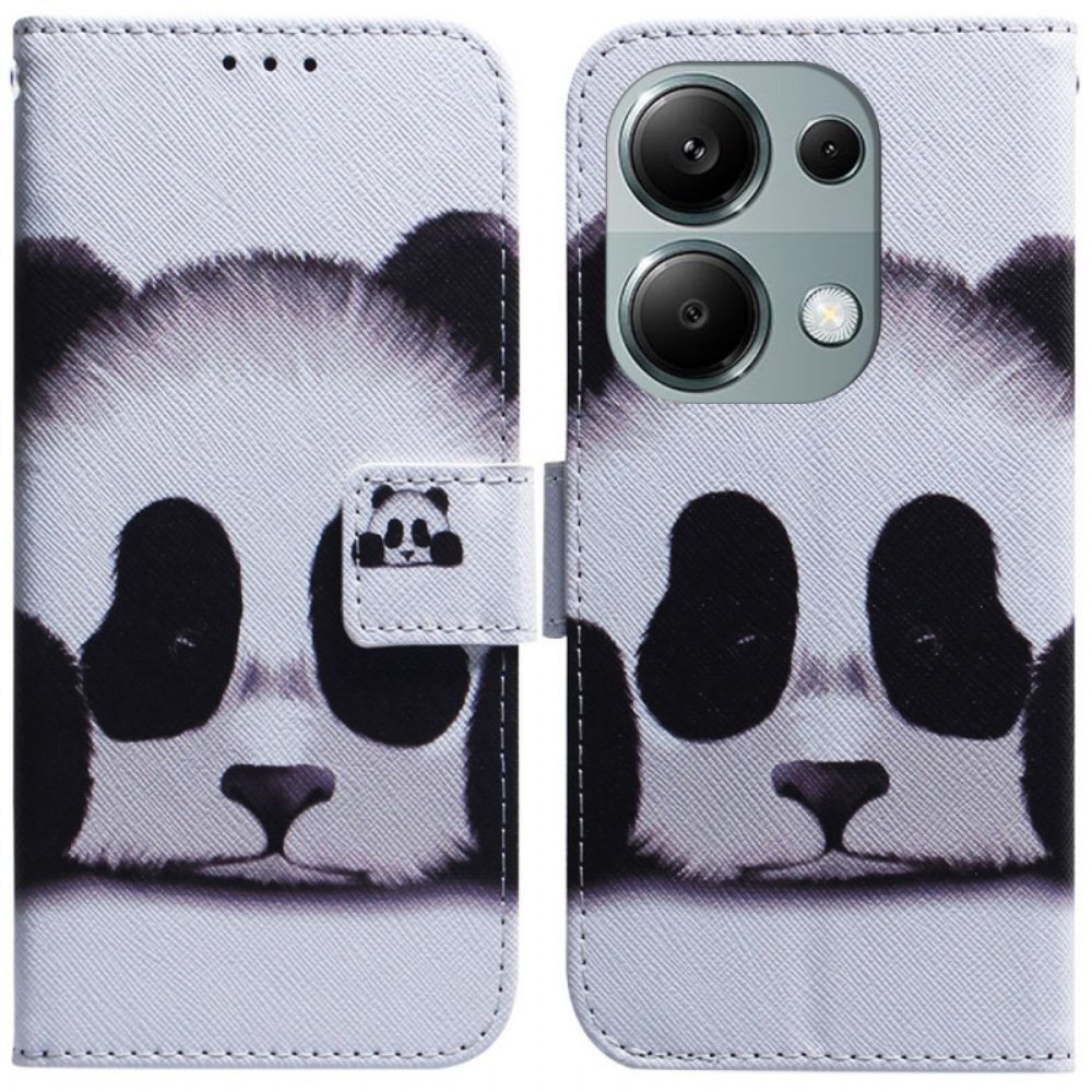 Leren Hoesje Voor Xiaomi Redmi Note 13 Pro 4g Panda