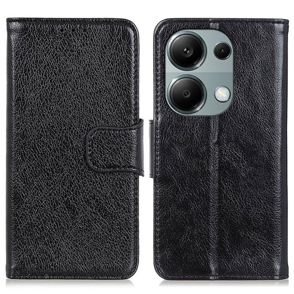 Leren Hoesje Voor Xiaomi Redmi Note 13 Pro 4g Splitnappaleer