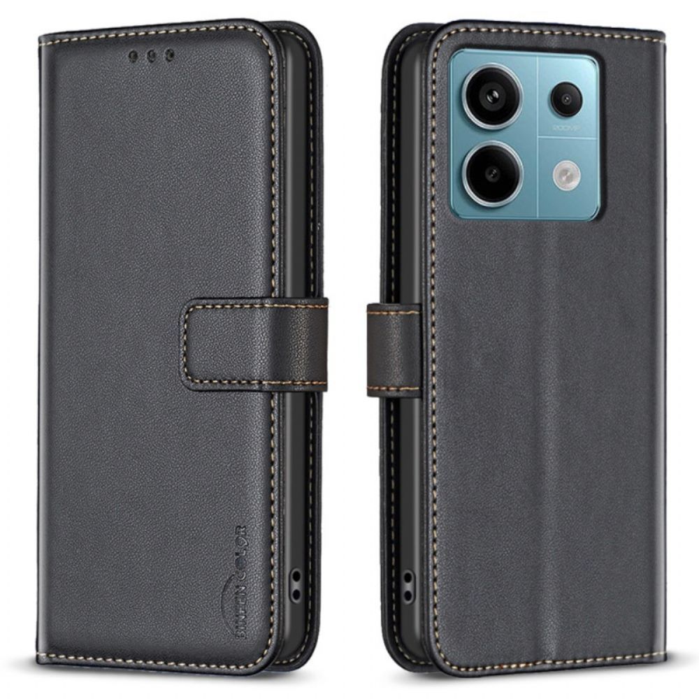 Leren Hoesje Xiaomi Redmi Note 13 Pro 4g Binfen Kleur Bescherming Hoesje