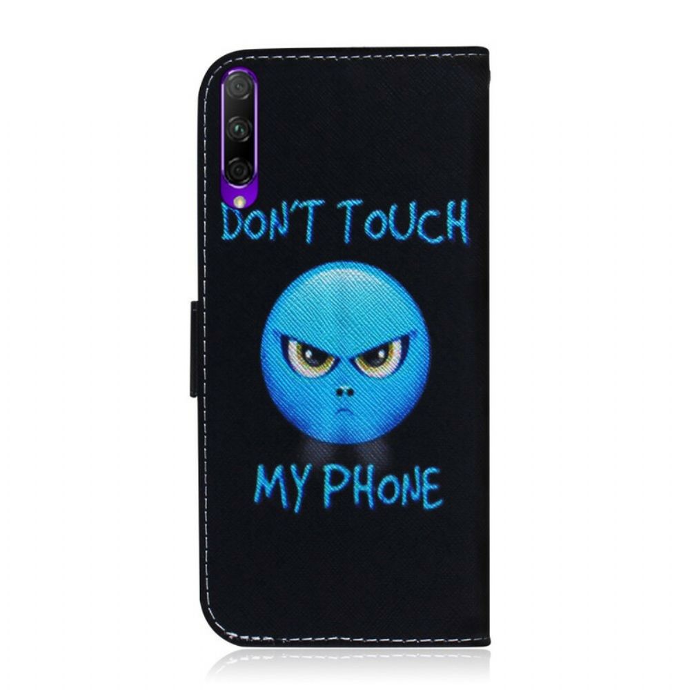 Leren Hoesje voor Huawei P Smart Pro / Honor 9X Pro Emoji-telefoon