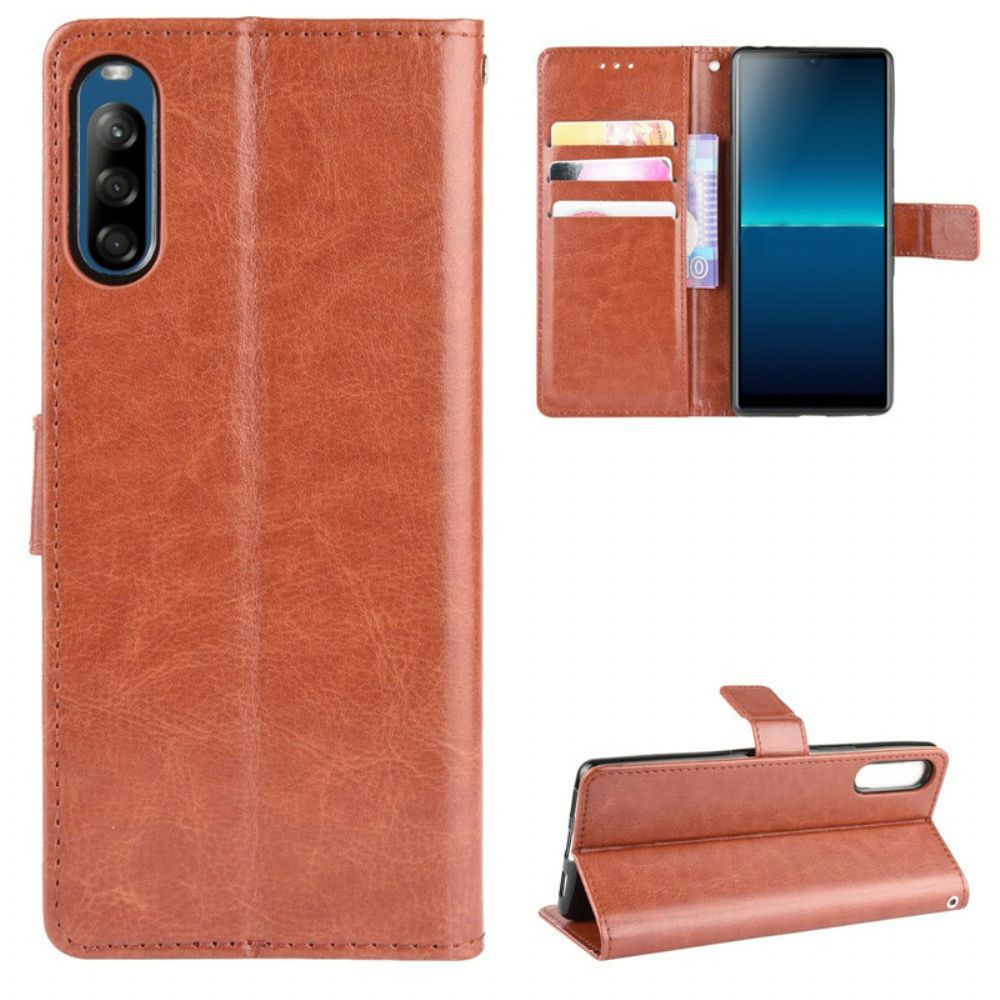 Flip Case voor Sony Xperia L4 Flitsachtig Kunstleer