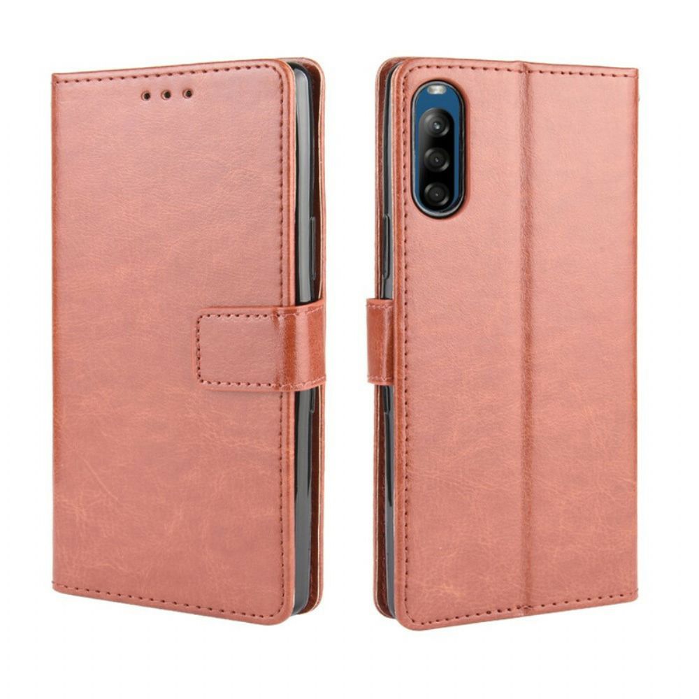 Flip Case voor Sony Xperia L4 Flitsachtig Kunstleer