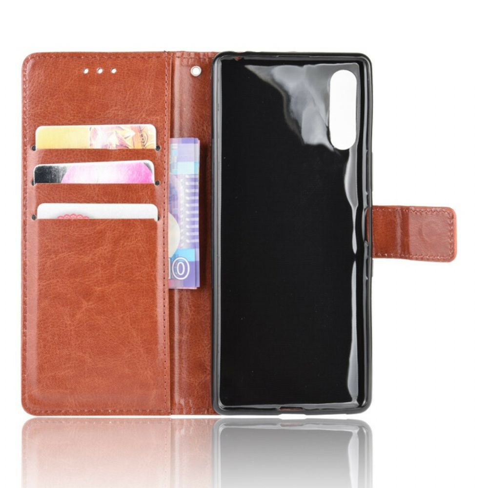 Flip Case voor Sony Xperia L4 Flitsachtig Kunstleer