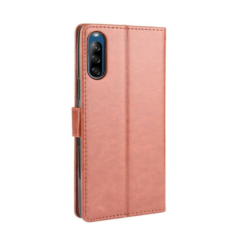 Flip Case voor Sony Xperia L4 Flitsachtig Kunstleer