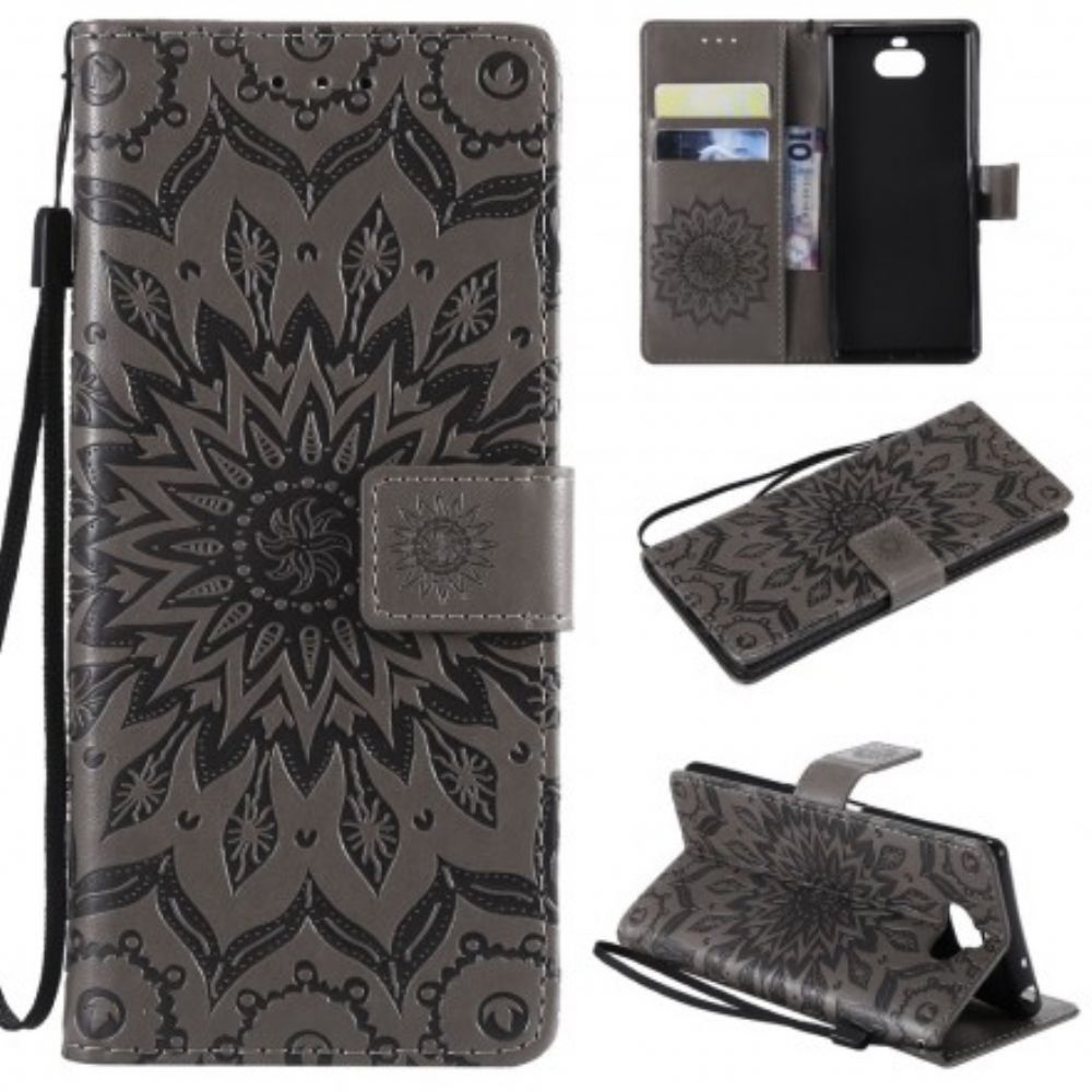 Flip Case voor Sony Xperia 10 Bloemenmandala