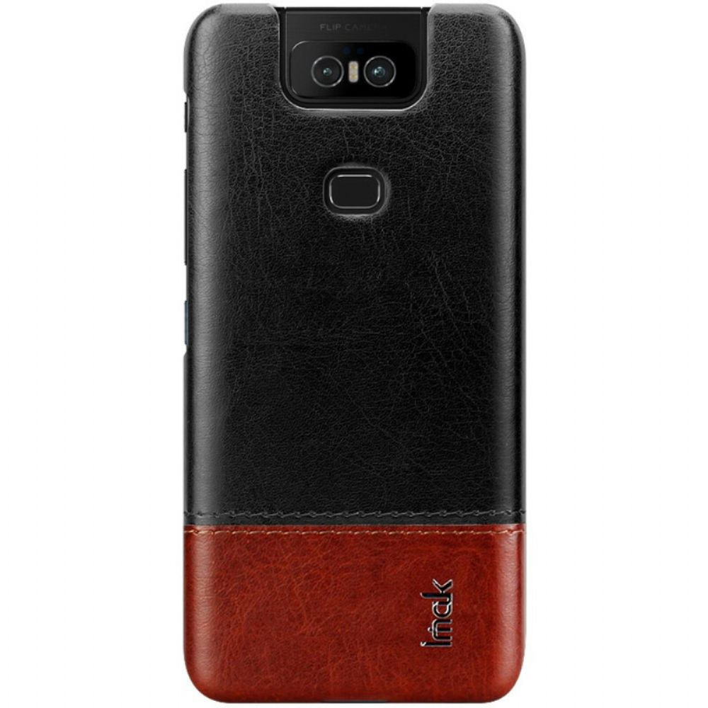 Hoesje voor Asus ZenFone 6 Imak Ruiyi-serie Leereffect