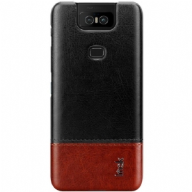 Hoesje voor Asus ZenFone 6 Imak Ruiyi-serie Leereffect