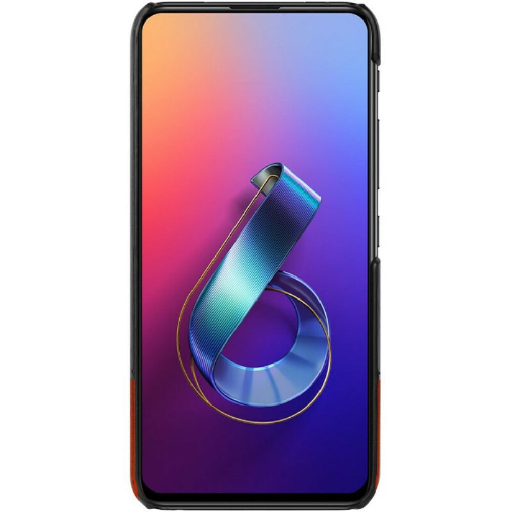 Hoesje voor Asus ZenFone 6 Imak Ruiyi-serie Leereffect