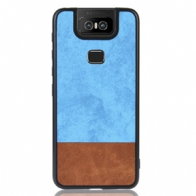 Hoesje voor Asus ZenFone 6 Tweekleurig Kunstleer