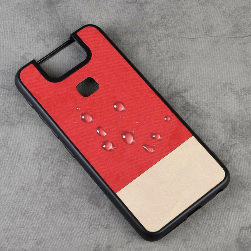 Hoesje voor Asus ZenFone 6 Tweekleurig Kunstleer