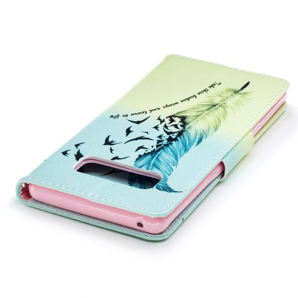 Flip Case voor Samsung Galaxy Note 8 Leren Vliegen