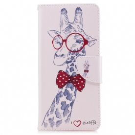 Folio-hoesje voor Samsung Galaxy Note 8 Nerdy Giraf