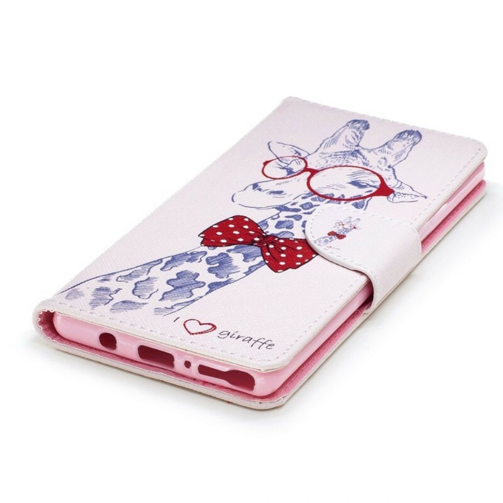 Folio-hoesje voor Samsung Galaxy Note 8 Nerdy Giraf