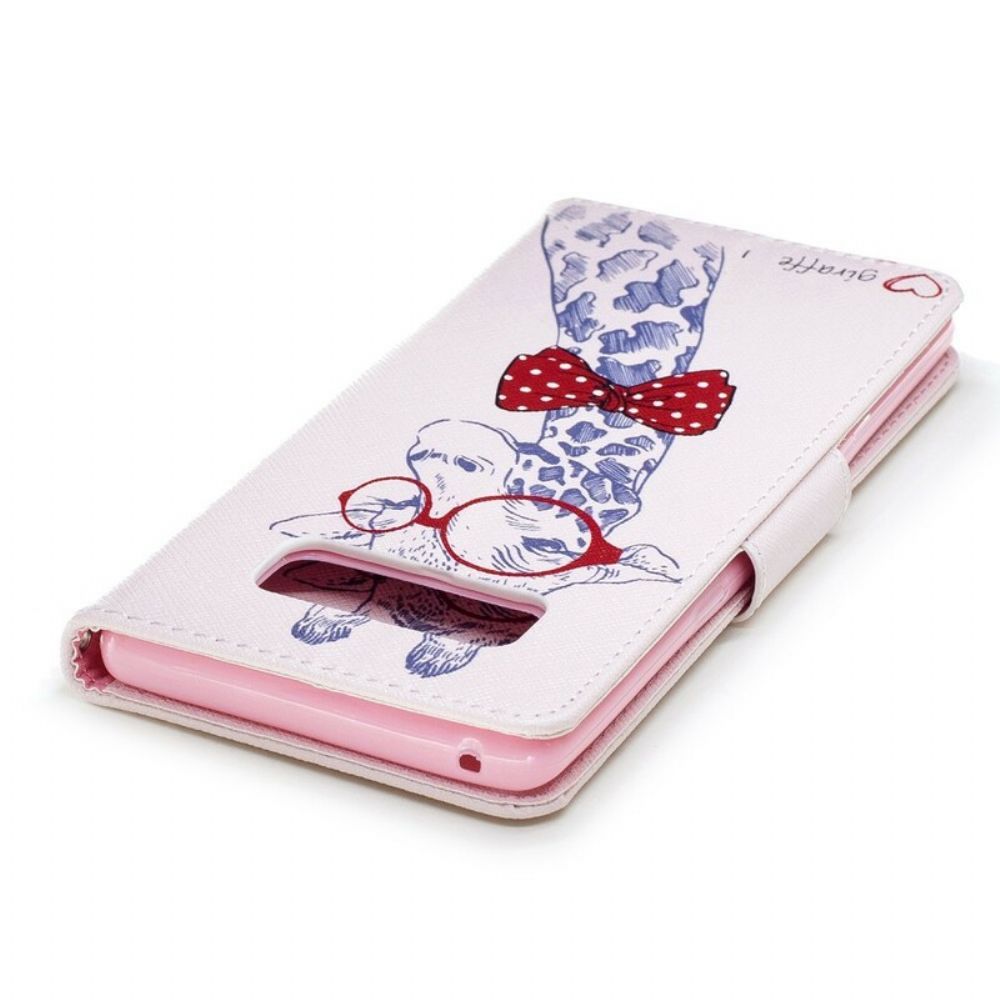 Folio-hoesje voor Samsung Galaxy Note 8 Nerdy Giraf