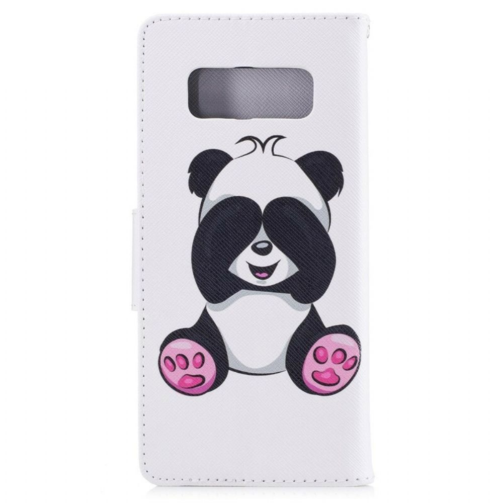 Leren Hoesje voor Samsung Galaxy Note 8 Pandaplezier