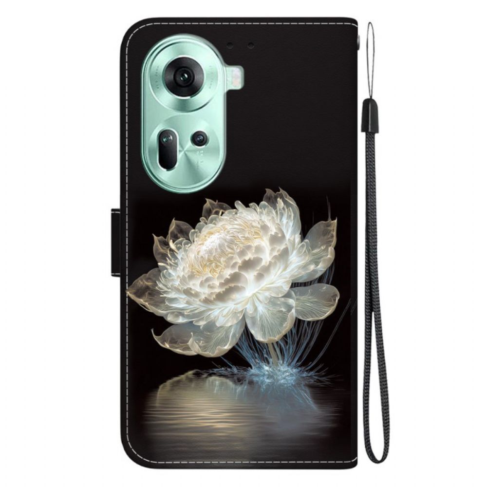 Bescherming Hoesje Oppo Reno 11 5g Kristallen Pioen