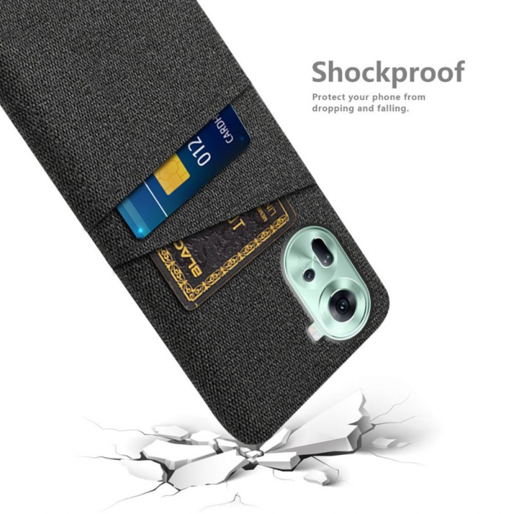 Case Hoesje Oppo Reno 11 5g Telefoonhoesje Stoffen Kaarthouder