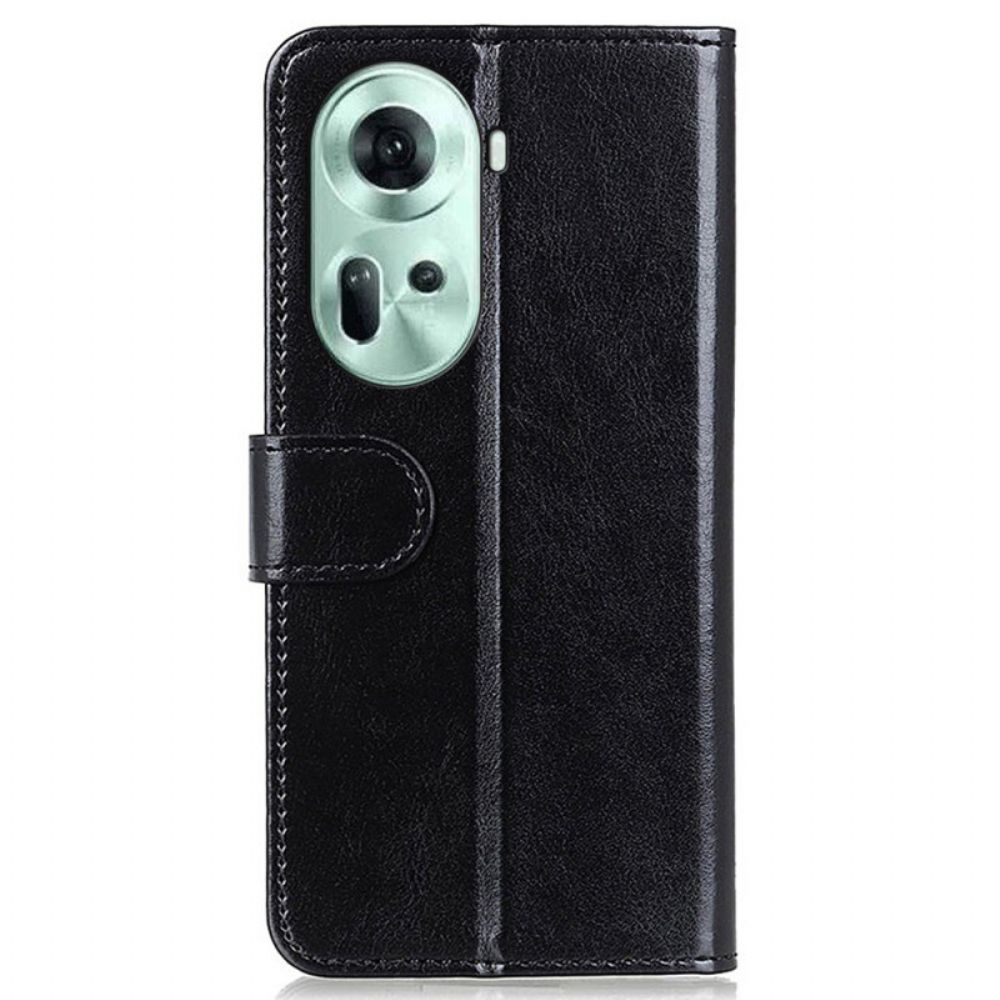 Flip Case Leren Oppo Reno 11 5g Kunstlakleer