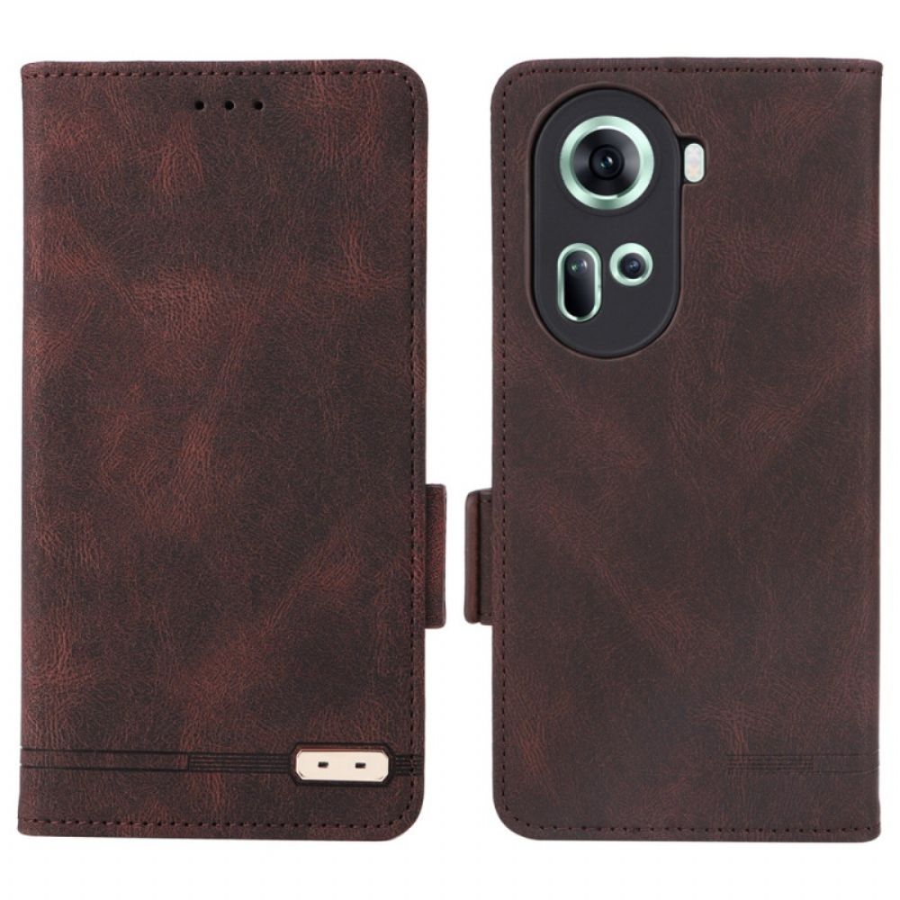 Flip Case Leren Oppo Reno 11 5g Retro