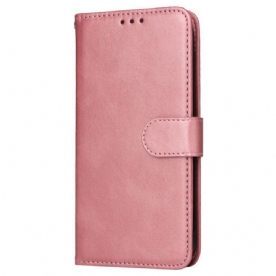 Folio-hoesje Oppo Reno 11 5g Telefoonhoesje Effen Leereffect Met Riem