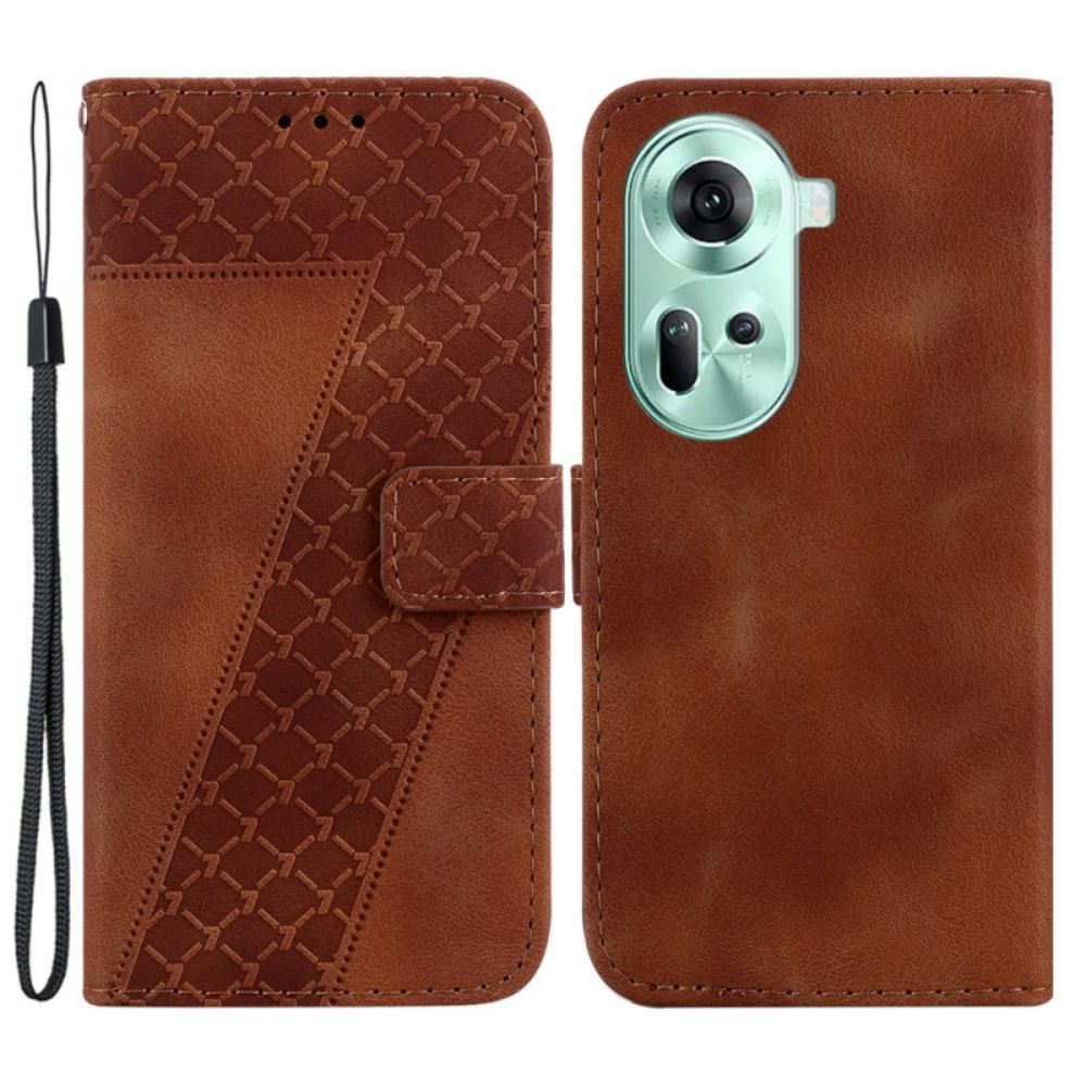 Folio-hoesje Oppo Reno 11 5g Uitvoering 7 Met Riem