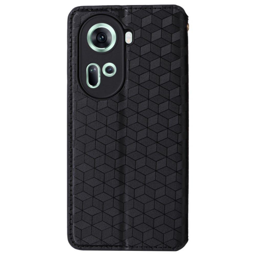 Folio-hoesje Voor Oppo Reno 11 5g 3d Diamanten