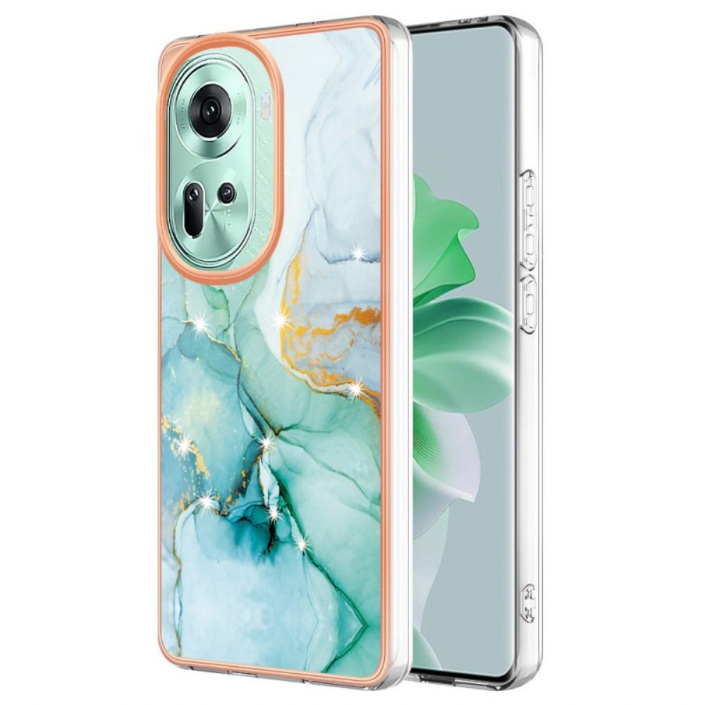 Hoesje Oppo Reno 11 5g Marmerpatroon Bescherming Hoesje