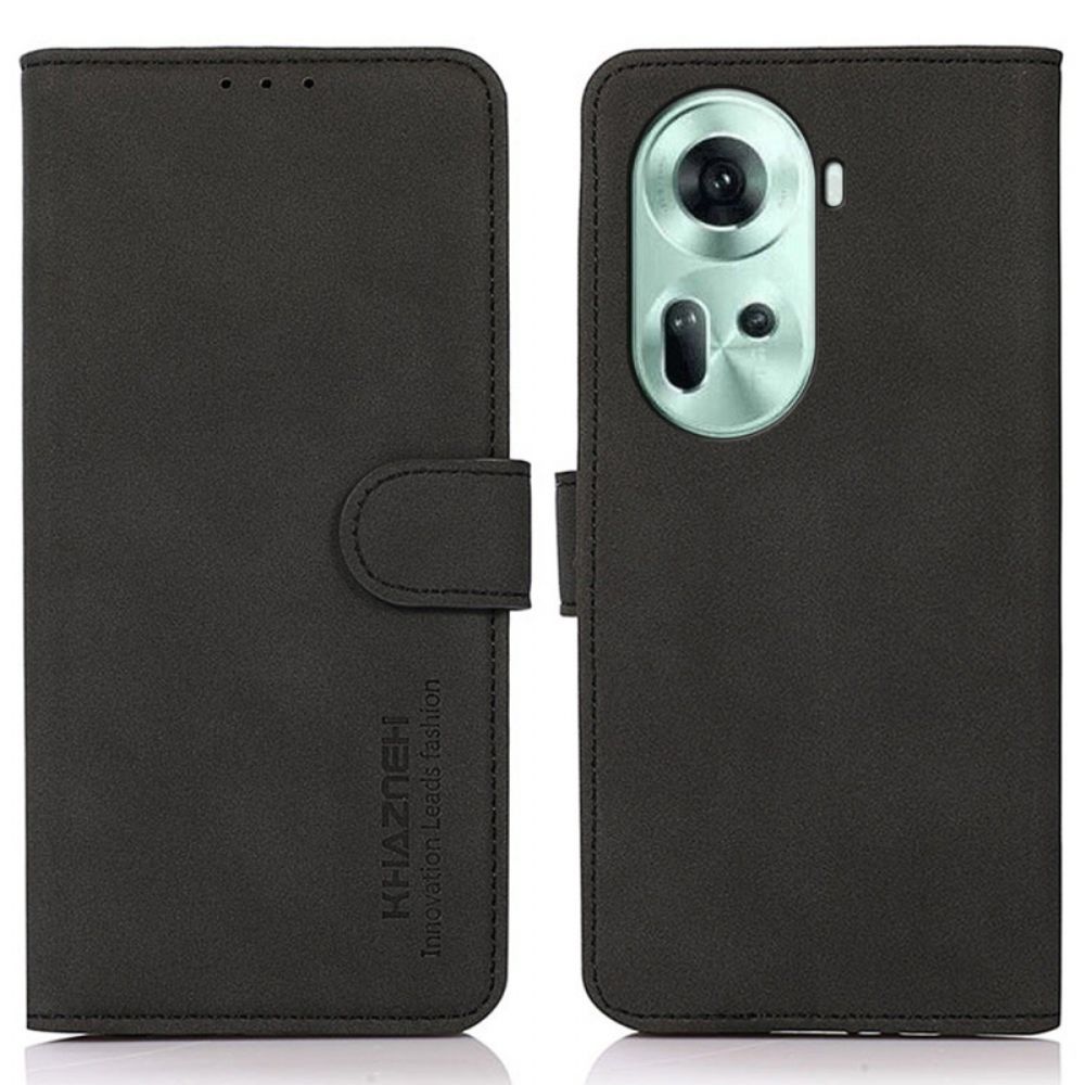 Leren Hoesje Oppo Reno 11 5g Khazneh Magnetische Portemonnee Bescherming Hoesje