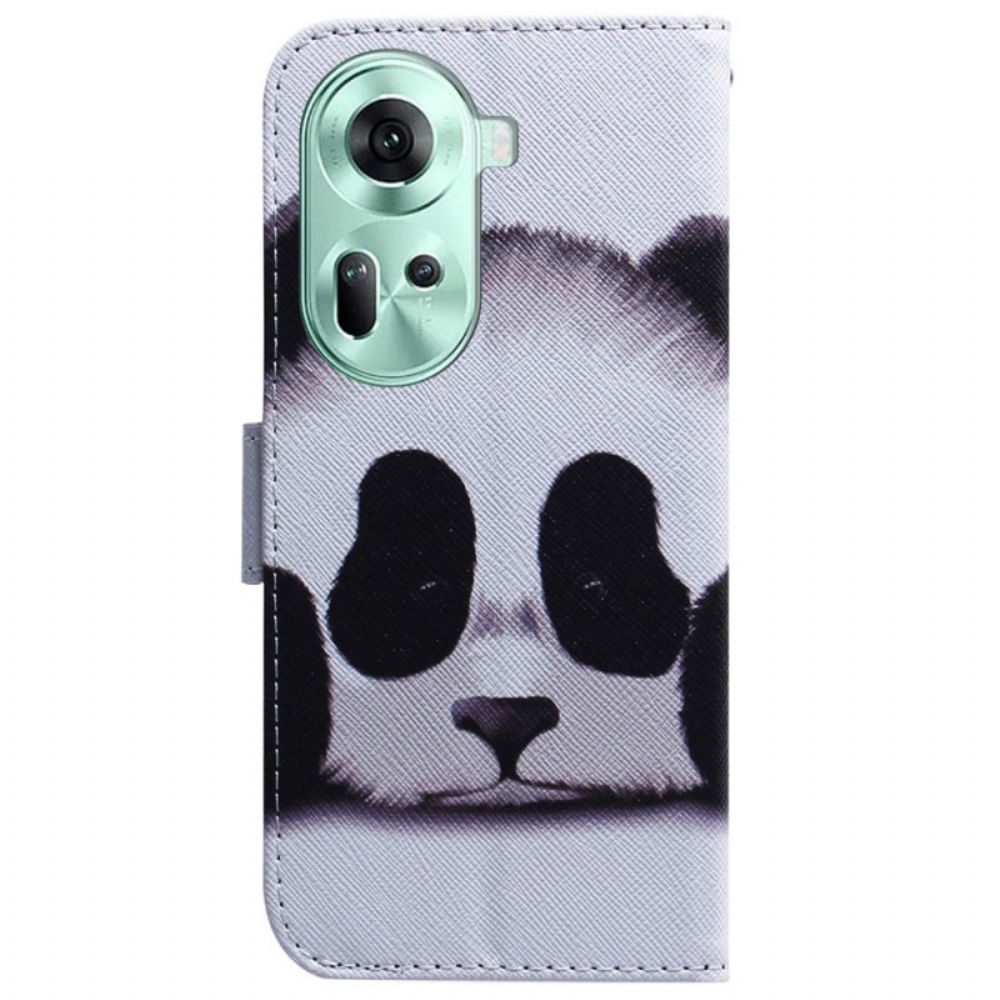 Leren Hoesje Oppo Reno 11 5g Panda