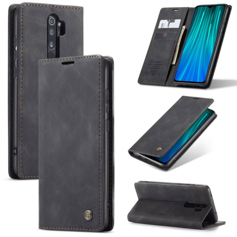 Bescherming Hoesje voor Xiaomi Redmi Note 8 Pro Folio-hoesje Caseme Kunstleer