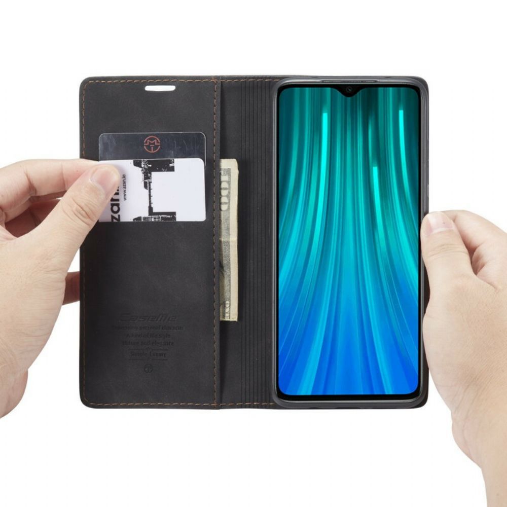 Bescherming Hoesje voor Xiaomi Redmi Note 8 Pro Folio-hoesje Caseme Kunstleer