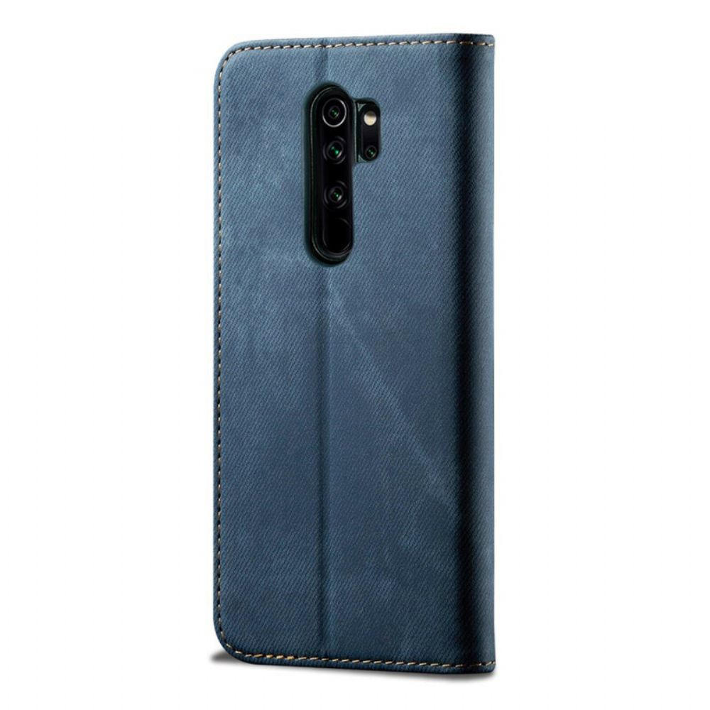 Bescherming Hoesje voor Xiaomi Redmi Note 8 Pro Folio-hoesje Denim Stof