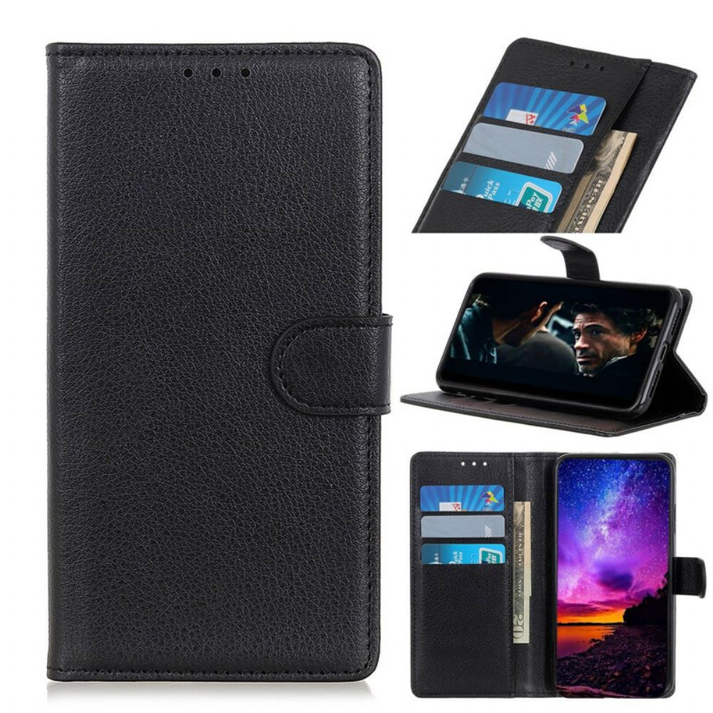 Flip Case voor Xiaomi Redmi Note 8 Pro Faux Leather Litchi Traditie