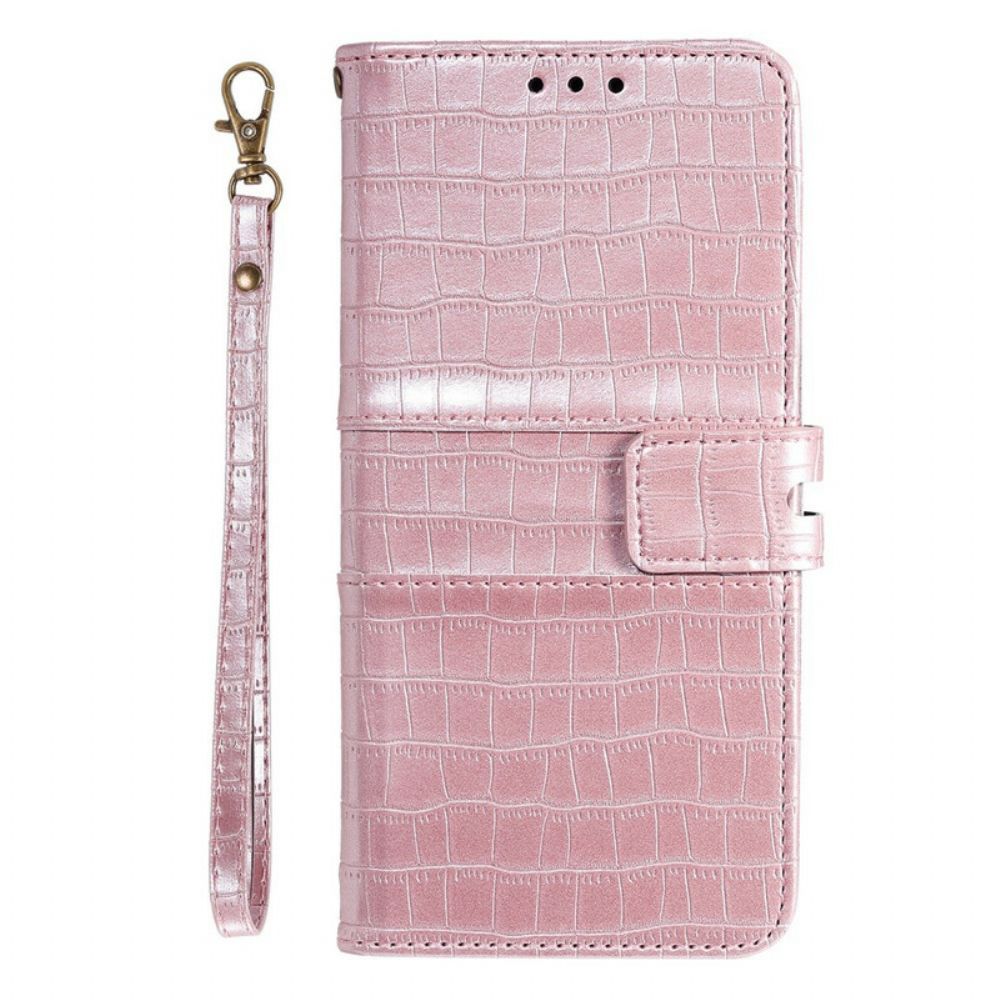 Flip Case voor Xiaomi Redmi Note 8 Pro Helemaal Croc