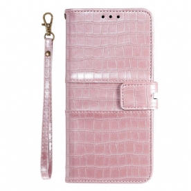 Flip Case voor Xiaomi Redmi Note 8 Pro Helemaal Croc