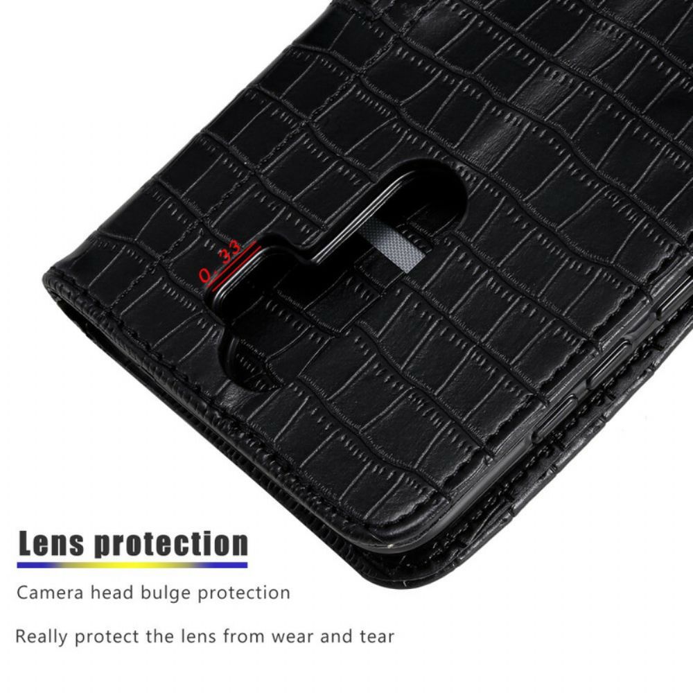 Flip Case voor Xiaomi Redmi Note 8 Pro Helemaal Croc