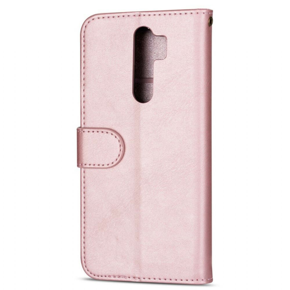 Flip Case voor Xiaomi Redmi Note 8 Pro Portemonnee Met Koord