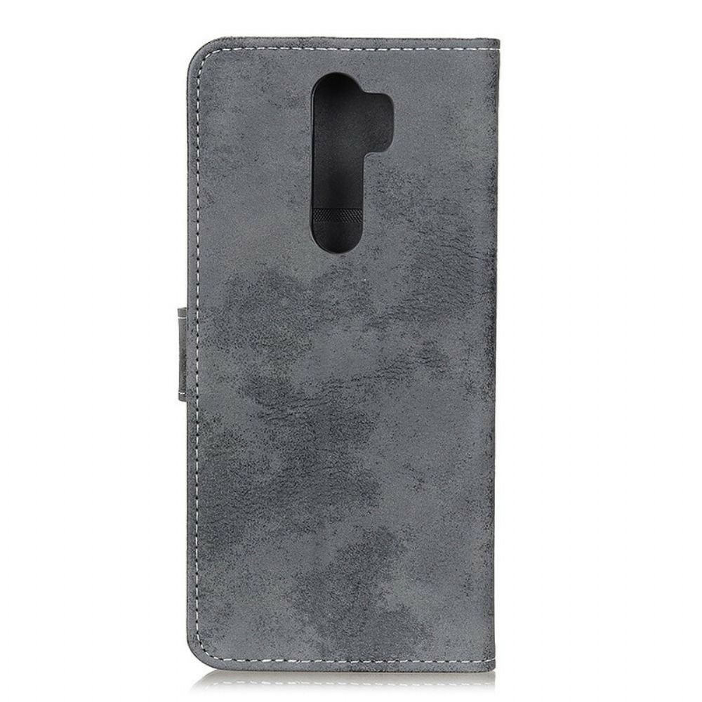 Flip Case voor Xiaomi Redmi Note 8 Pro Vintage Kunstleer