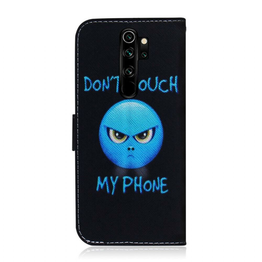 Folio-hoesje voor Xiaomi Redmi Note 8 Pro Emoji-telefoon