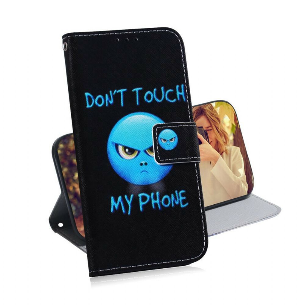 Folio-hoesje voor Xiaomi Redmi Note 8 Pro Emoji-telefoon